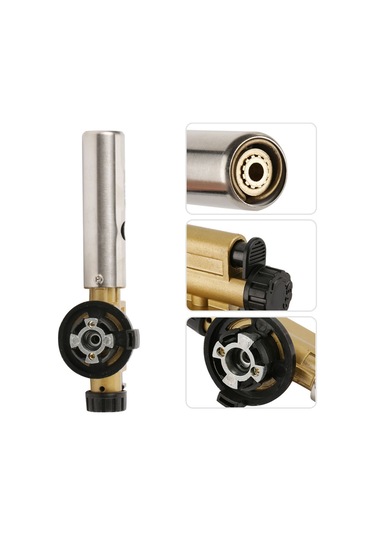 Yuntech01 Yüksek Sıcaklık 1300 C Butan Gaz Torçu - Ergonik Tasarım, 360 Dönebilen, Ev Ve Dışarı Kullanımı