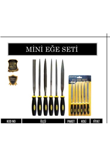 Meşem Mini Eğe Seti