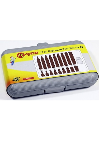 Rico 19 Parça Kaplamalı Delikli Torx Bits Seti 0003
