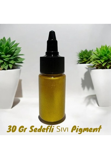 Epoksi Bazlı Gold-varak Parlak Sıvı Sedefli Pigment 30 Gr Hobi,sanat,ahşap,magnet