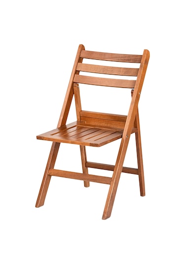 Motoryagmarket Albatros Katlanır Ahşap Bahçe Balkon Sandalyesi Ceviz