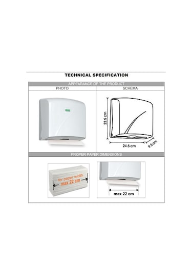 Vialli K2B Z Katlı Kağıt Havlu Dispenseri Siyah