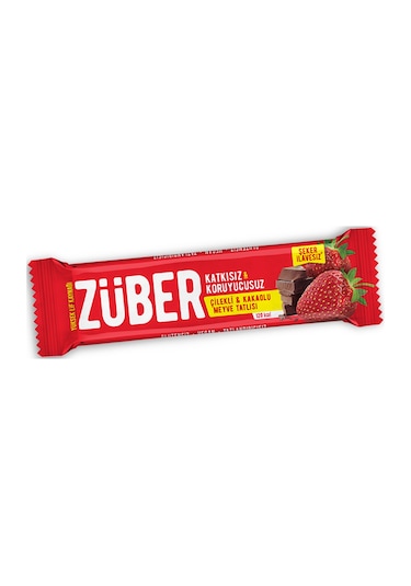 Züber Çilekli Çikolatalı Glutensiz Meyve Bar 40 G