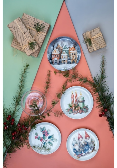 Kütahya Porselen Festive 4 Parça 15 Cm Tabak