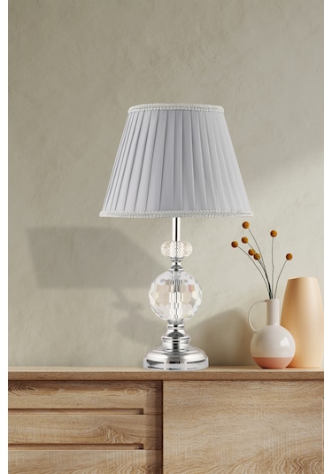 İstanbul Avize Zenga Gümüş Modern Lüx Abajur