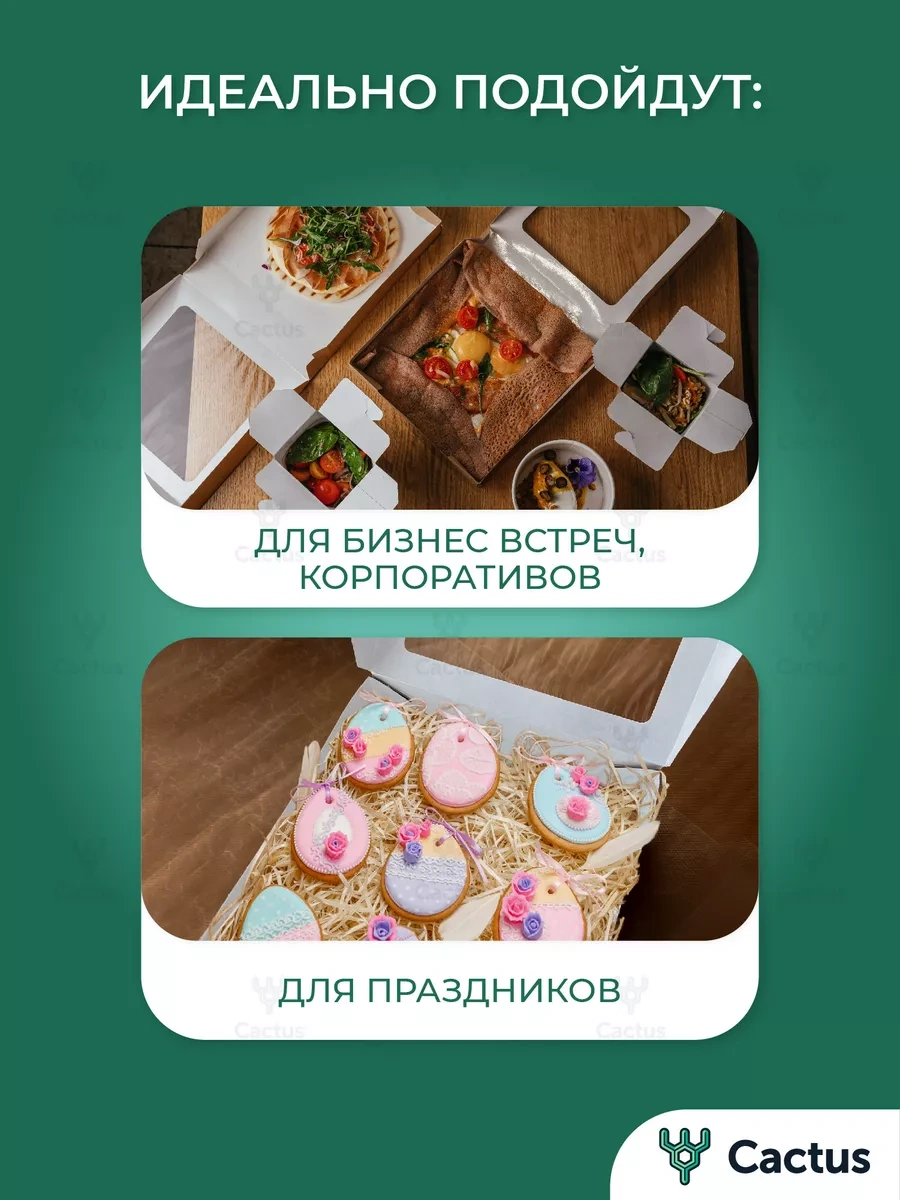 Cactus 1500 Ml Pencereli Hediye Kraft Kutusu 171157390