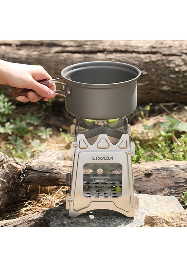 Xiyyadms Stainless Steel Çıkmaz Odun Ocağı - Hafif, Katlanabilir, Dayanıklı, Evvela Kurulur, Kamp Ve Seyahat İçin İdeal Çok Renkli