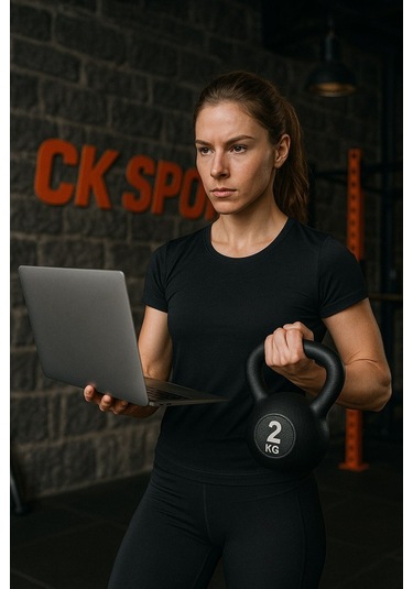 Evde Spor İçin 2 Kg Kettlebell Çaydanlık Dambıl Fitness Ağırlığı