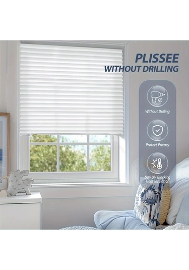 Elmpaly Yarım Gölge Basit Fon Perdesi Güneşlik Işık Koruması Ofis Yatak Odası Gri M 60x180 Cm Açık Gri