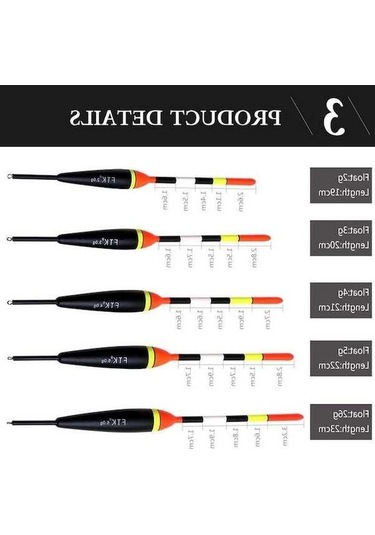 Novahub Barguzinsky Köknar 10 Adet/grup 15.5-17 Cm Uzunluğu 2-6g Ağırlık Şamandıra Seti 22cm Float