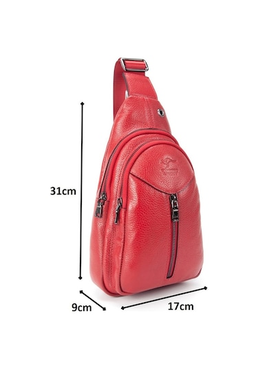 Kangaroo Kıngdom Bayan Hakiki Deri Body Bag Çapraz Postacı Çanta Kangaroo K 1012Kr