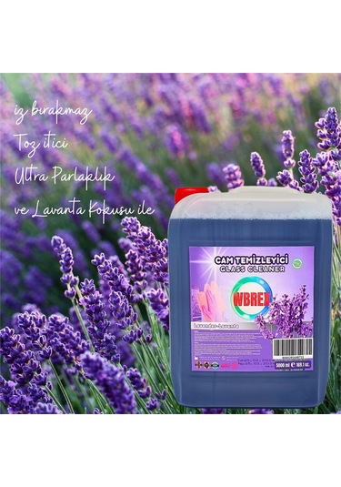 Wbrex Lavanta Kokulu Profesyonel Cam Temizleyici 2 x 5 L