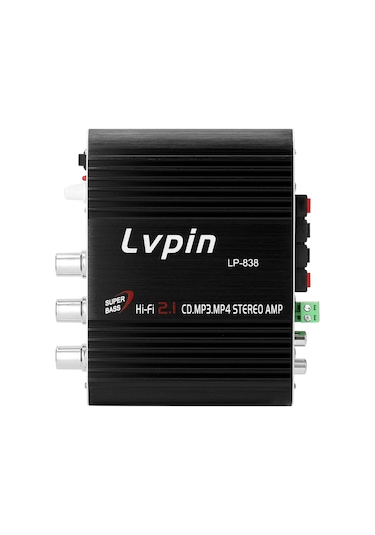 Mini Hıfı Ses Stereo Güç Amplifikatörü Subwoofer Mp3 Araba Radyo Kanalları 2 Ev Süper Bas