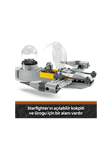 LEGO® Star Wars: The Mandalorian™ Mando ve Grogu’nun N-1 Starfighter™’ı 75410 - 4 Yaş ve Üzeri Yaratıcı Oyuncak Yapım Seti (92 Parça)
