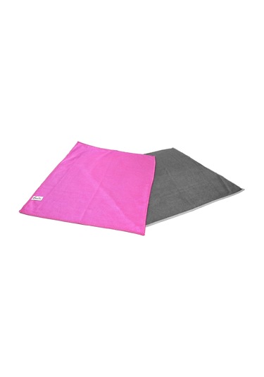 Smartbee Sosna Mikrofiber Kalın Cam Bezi Gri - Pembe 40 x 50 CM 2'li