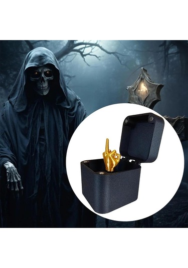 1 Adet 3d Baskılı Şaka Eğlenceli Şaka Doğum Günü Hediyesi Aksesuarları Masa Dekorasyonu Sürpriz Hediye Kutusu Bebekler Oyuncaklar Orta Parmak Kutuda El Sanatları Dekor Heykelcik 5cm 5cm 5cm