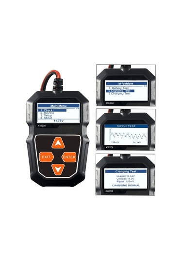 Konnweı Kw208 12v Araç Akü Yük Test Cihazı Profesyonel Otomotiv Alternatör Analizörü - Dalga Formu
