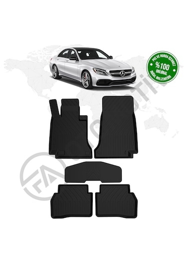 Mercedes W205 C Serisi 4d Havuzlu Paspas 2014 2021 Model