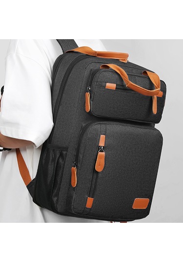 Jeemson Erkek İş Çantası Siyah - 15.6" Laptop Bölmesi, Su Geçirmez, Ergonomik Omuz Kemerleri, Çok Bölmeli, Seyahat/okul/ofis İçin Siyah