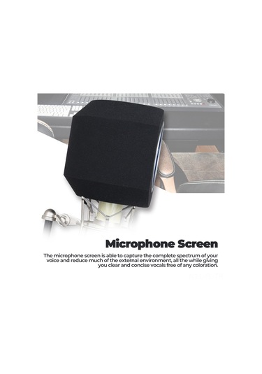 Lemestar Mikrofon Gürültü Engelleyici Koruması - 45-60mm Çaplı, Akustik Tasarım, Sessiz Kayıt İçin Sprey Örtüsü