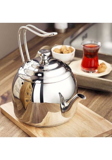 Korkmaz A054 Droppa Çelik Çaydanlık Çelik