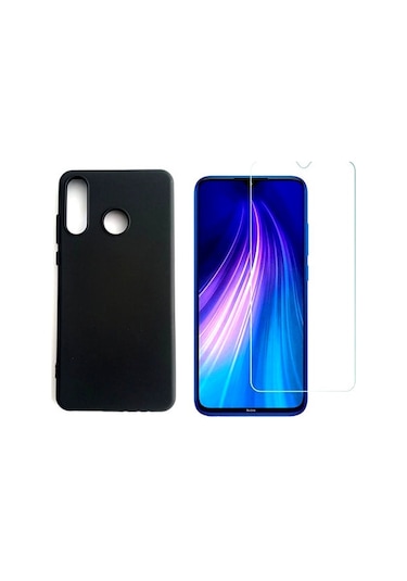 Huawei P30 Lite Slikon Kılıf Ve Cam Ekran Koruyucu