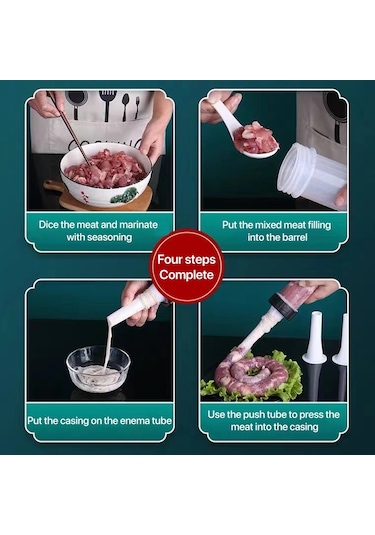 Sones Ev Tipi Manuel Sosis Doldurma Makinesi Küçük Sosis Makinesi Diğer