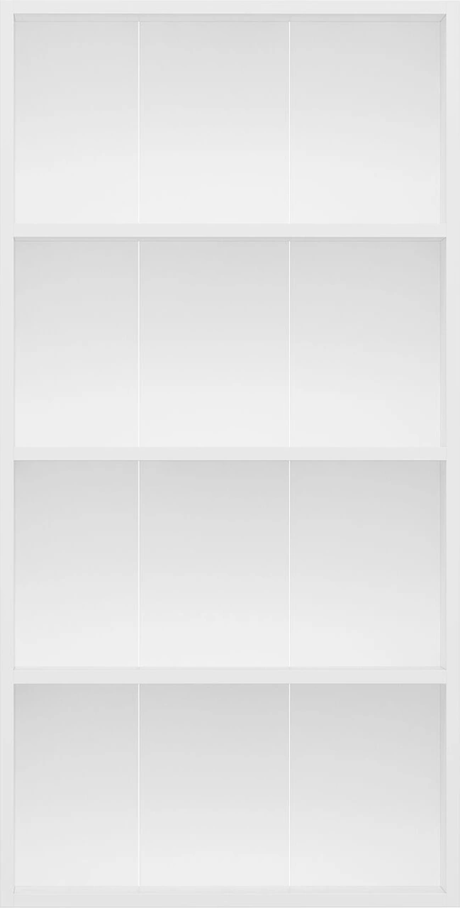 Adel 3 Raflı Kitaplık - Beyaz Beyaz