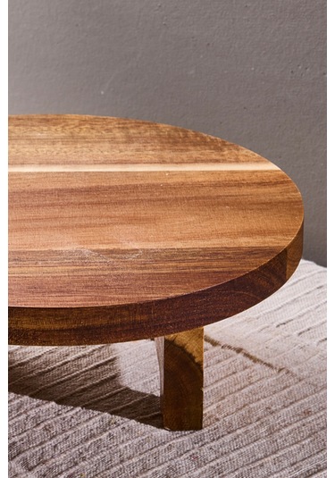 Morry Akasya Ayaklı Sunumluk 20 Cm Bambu Bambu