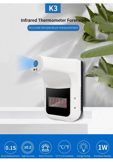 Sones K3 Eller Serbest Temassız Alın Vücut Kızılötesi Termometre