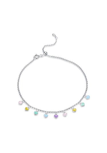 Sones Sct020 Gökkuşağı Aşk Gümüş Bileklik Gümüş Bileklik Çok Renkli