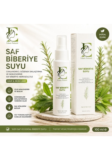 Edam Natural Saf Biberiye Hidrosülü 100 ML