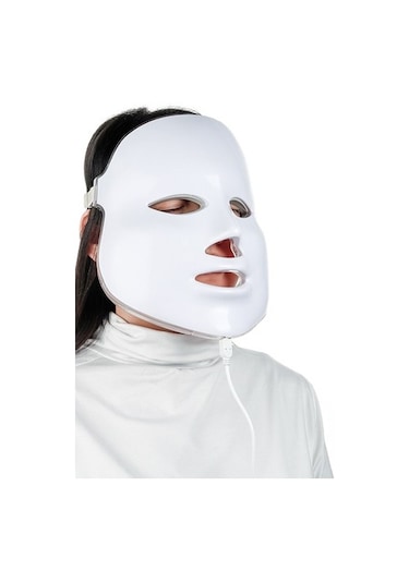 7 Renkler Led Yüz Maskesi Yüz Maskesi Cilt Bakımı Güzellik Maskesi Foton Terapi Işık Cilt Gençleştirme Yüz Pdt Enstrüman Led Maskesi Lnvjn2 Beyaz