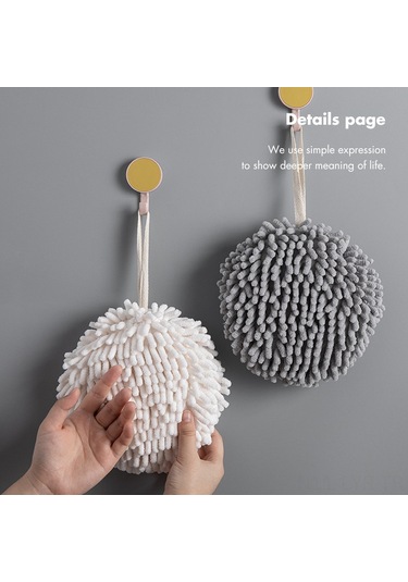 Ranyeek Ev Fıstığı Mutfak/banyo Absorban Ellik, Yüksek Kaliteli Kadife, Asılabilir, Yumuşak, Gri Renk, Günlük Kullanım İçin Pratik Araç