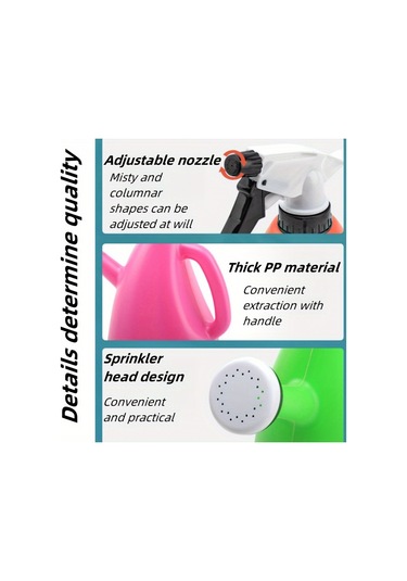 Tcherchı Ayarlanabilir Nozul İkisi Bir Arada Manuel Basınçlı Sulama Ve Dezenfektan Sprey Şişesi Mavi