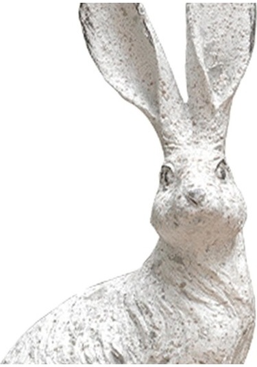 Lijinxu 2 Adet Masaüstü Reçine Hayvan Figürleri Tavşan