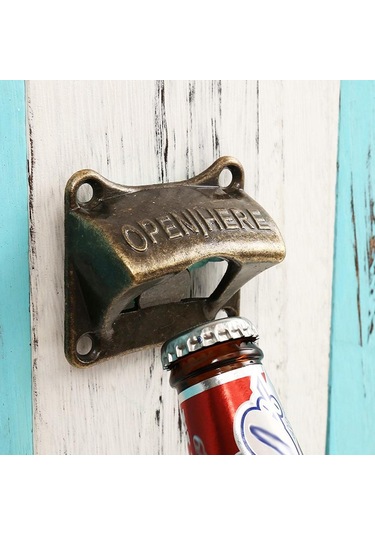 Bronz Vintage Bronz Duvara Monte Şarap Modası Soda Şişesi Bira Açacağı Bar Aksesuarları Bronz