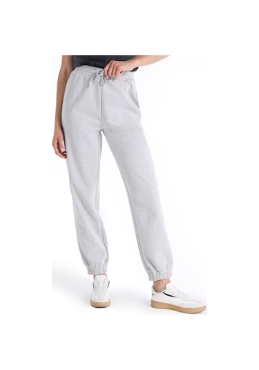 Colins Regular Fit Orta Bel Gri Kadın Eşofman Altı Cl1065647 Gri Melanj Colins Regular Fit Orta Bel Gri Kadın Eşofman Altı Cl1065647 Gri Melanj