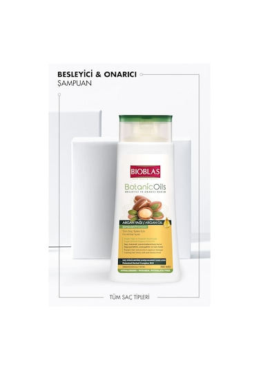Bioblas Botanic Oils Argan Şampuan 360 Ml Besleyici, Onarıcı, Argan Yağı