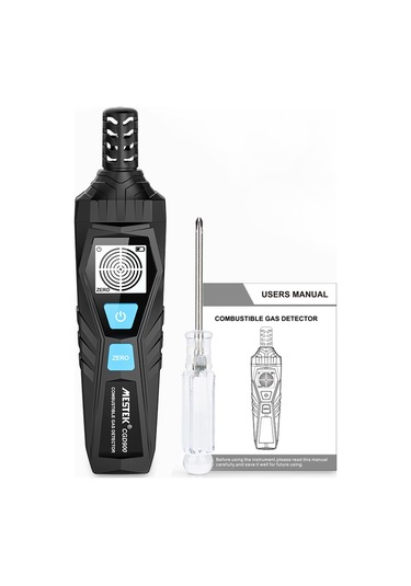 Symbee Mestek El Tipi Yakıcı Gaz Tespit Cihazı - Doğalgaz, Metan, Alkol Sızıntısı Algılayıcı - Ses Ve Ekran Alarmı - Ev Ve Endüstri Kullanıma Uygun