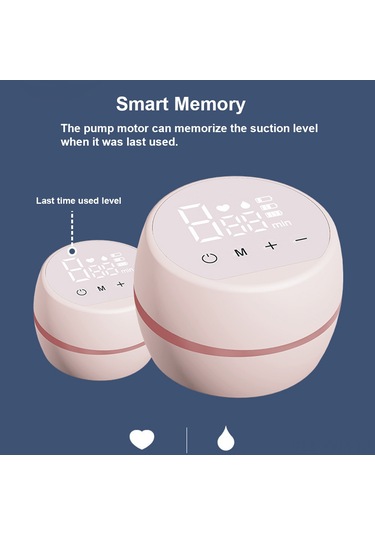 Geeksen Taşınabilir Elektrikli Göğüs Pompası - 2 Mod, 9 Emme Seviyesi, Sessiz Çalışma, 180ml Biberon