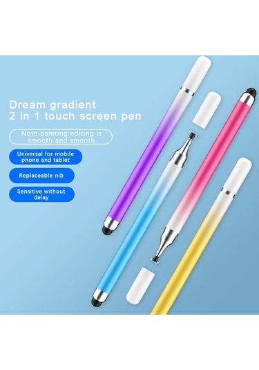 Jms 2In1 Stylus Çizim Ekran Kalemi Mavi