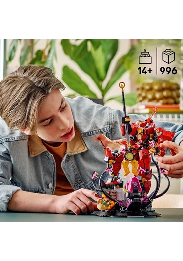 LEGO® NINJAGO® Ateş Şövalyesi Robotu 71846 - 14 Yaş ve Üzeri Çocuklar için Kai ve Balıkçı Minifigürleri İçeren Oyuncak Yapım Seti (996P)