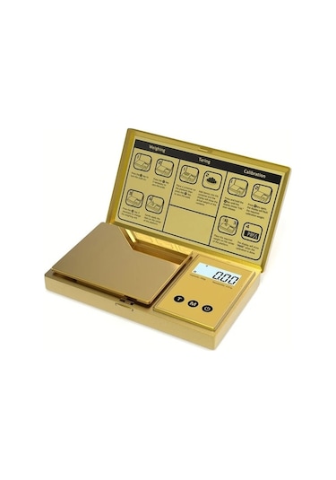 Fastbuy Wangxi Altın 0.01g 200g Dijital Cep Terazisi 7 Birim Tara Hassas Gram Ölçer Lcd Mutfak Terazisi Altın