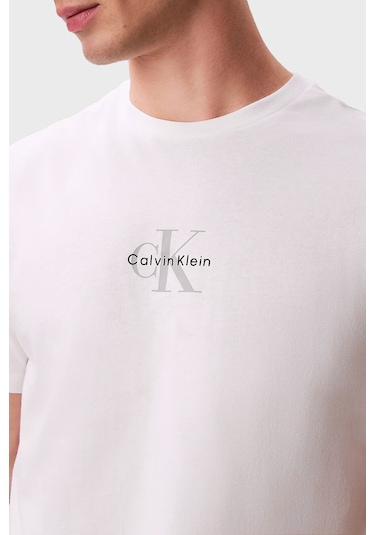 Calvin Klein Erkek T Shirt Lv04rb866g Yaf Beyaz Beyaz Calvin Klein Erkek T Shirt Lv04rb866g Yaf Beyaz Beyaz