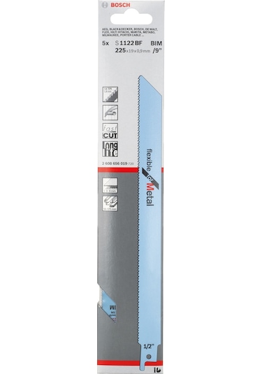 Bosch S 1122 BF Flexible For Metal 5'Li Panter Testere Bıçağı - 2608656019