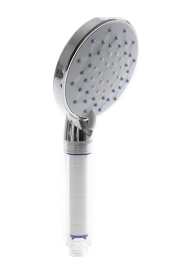 Kustar Kireç Önleyici Filtreli Nilüfer Banyo Duş Başlığı 5 Fonksiyonlu Krom