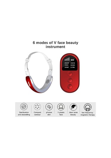 Domary Elektrikli Masaj Aleti V-yüz Şekillendirme Yüz Led'leri Akıllı Yüz Germe Aleti 6 Mod Ayarlanabilir Kemeri V-hattı Yukarı Kaldırma Kemeri Kırmızı Mavi Led'ler Foton Terapisi Uzaktan Kumanda İle Çok Renkli Domary Elektrikli Masaj Aleti V-yüz Şekillendirme Yüz Led'leri Akıllı Yüz Germe Aleti 6 Mod Ayarlanabilir Kemeri V-hattı Yukarı Kaldırma Kemeri Kırmızı Mavi Led'ler Foton Terapisi Uzaktan Kumanda İle Çok Renkli