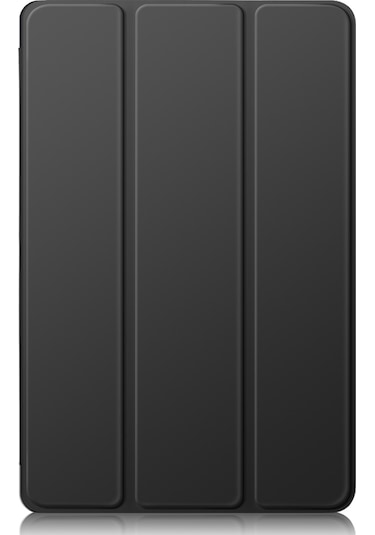 Butu Lenovo Uyumlu Tab P12 Tb371fc Üç Katlı Kılıf Düz Renk Akıllı Kılıf Pu Deri + Tpu Tablet Kılıfı