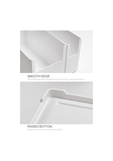 Lemestar Büyük Boy Plastik Depolama Kutusu - Mutfak Dolapı Çekmecesi İçin U-şekilli Tasarım, Boşluk Tasarrufu, Kolay Erişim, Çok Amaçlı Kullanım Diğer